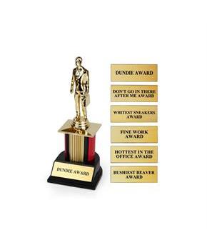 The Office Dundie Award Replica With 6 Interchangeable Plates | 8 Inches Tall