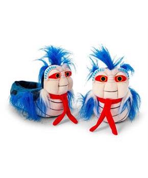 Labyrinth Ello Worm Plush Slippers for Adults | One Size Fits Most