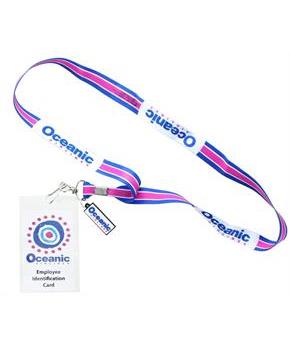 Lost Oceanic Airlines Lanyard with ID Card & Charm
