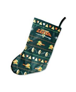 The Legend of Zelda Retro Embroidered Holiday Stocking