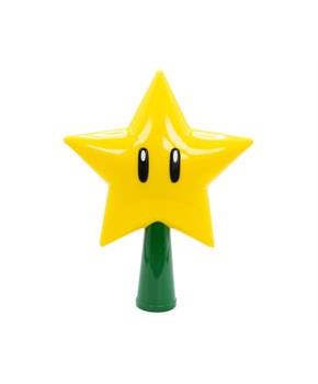 Super Mario Bros. 7-Inch Super Star Light-Up Holiday Tree Topper Decoration