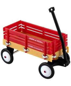 World's Smallest Radio Flyer Town & Country Wagon Toy
