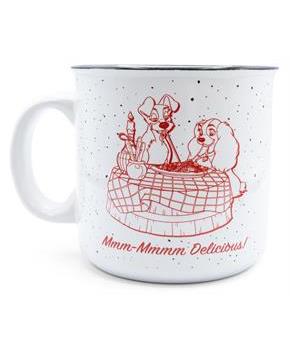 Disney Lady and the Tramp Tony's Restaurant Ceramic Camper Mug | Holds 20 Ounces