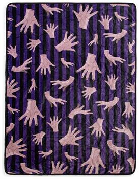 Addams Family Wednesday Thing Raschel Throw Blanket | 45 x 60 Inches
