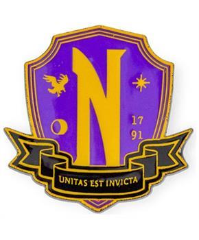 Addams Family Wednesday Nevermore Academy Enamel Pin