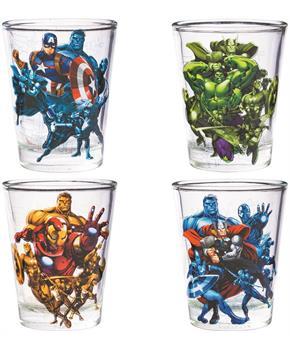 Marvel Avengers 2-Ounce Mini Shot Glasses | Set of 4