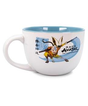 Avatar: The Last Airbender Aang and Momo Ceramic Soup Mug | Holds 24 Ounces