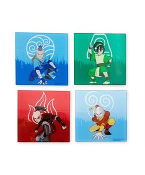 Avatar: The Last Airbender Characters Glass Coasters | Set of 4