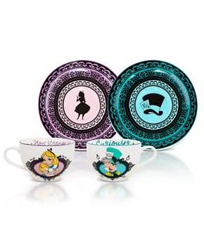 Disney Alice In Wonderland Mad Hatter Bone China Teacup and Saucer | Set of 2