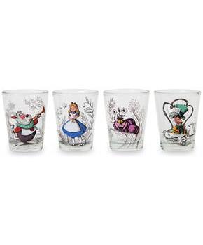 Disney Alice in Wonderland Character Scenes Mini Shot Glasses | Set of 4