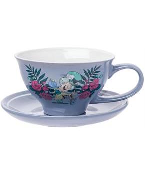 Disney Alice In Wonderland Mad Hatter Teacup and Saucer Set | Holds 12 Ounces