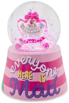 Disney Alice in Wonderland Cheshire Cat Mini Light-Up Snow Globe | 3 Inches Tall
