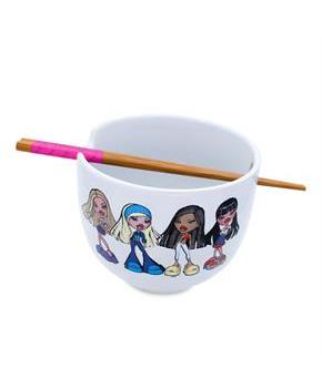 Bratz 20-Ounce Ceramic Ramen Bowl and Chopstick Set