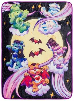 Care Bears x Universal Monsters Raschel Throw Blanket | 45 x 60 Inches