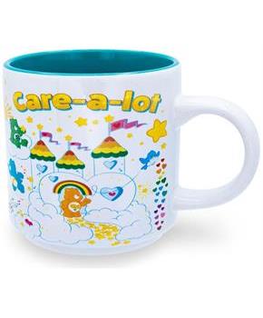 Care Bears "Care-A-Lot" Allover Icons Ceramic Coffee Mug | Holds 13 Ounces
