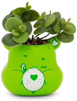 Care Bears Good Luck Bear 5-Inch Ceramic Mini Planter With Artificial Succulent