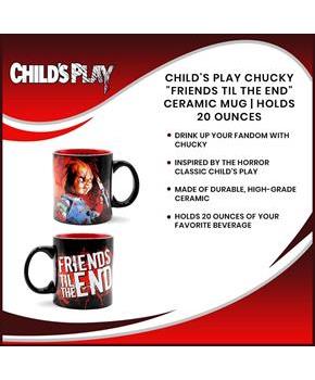 Child's Play Chucky "Friends Til The End" Ceramic Mug | Holds 20 Ounces