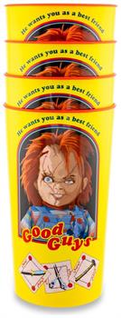 Child's Play Chucky "Good Guys" 4-Piece Plastic Cup Set | Each Holds 22 Ounces