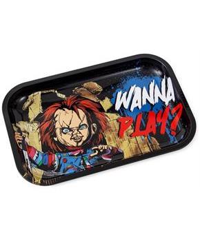 Child's Play Chucky "Wanna Play?" Tin Tray | 11 x 7 Inches