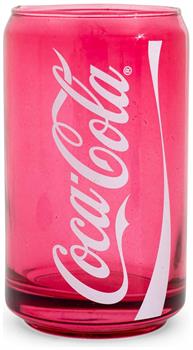 Coca-Cola Can-Shaped Red Glass Cup | Holds 10 Ounces