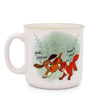 Disney Fox and the Hound "Friends Forever" Ceramic Camper Mug | Holds 20 Ounces