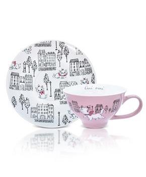 Disney The Aristocats Marie Ceramic Teacup and Saucer Set