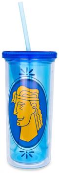 Disney Hercules Double-Walled Tumbler With Lid and Straw | Holds 20 Ounces