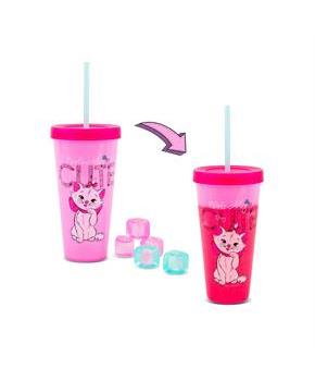 Disney The Aristocats Marie Color-Changing Plastic Tumbler | Holds 24 Ounces