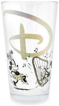 Disney 100 Years of Wonder Glitter Pint Glass | Holds 16 Ounces