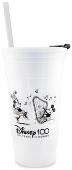Disney 100 Mickey and Minnie Mouse Dance Tumbler With Lid and Straw | 32 Ounces