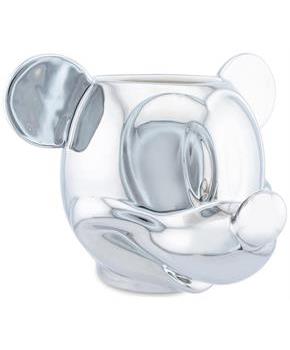 Disney 100 Mickey Mouse 3D Sculpted Platinum Ceramic Mug | Holds 20 Ounces