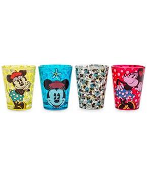 Disney Vintage Minnie Mouse 2-Ounce Mini Shot Glasses | Set of 4