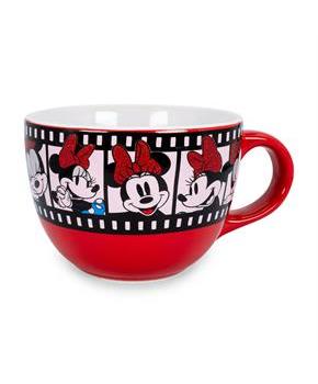 Disney Minnie Mouse Film Reel Ceramic Soup Mug | Holds 24 Ounces