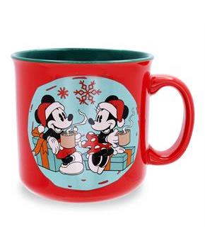 Disney Minnie and Mickey Mouse Cozy Christmas Camper Mug | Holds 20 Ounces
