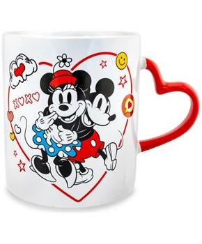 Disney Mickey and Minnie Mouse Icons 20-Ounce Ceramic Mug With Sculpted Handle