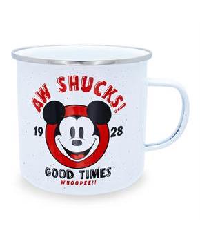 Disney Mickey Mouse "Aw Shucks" Ceramic Camper Mug | Holds 20 Ounces