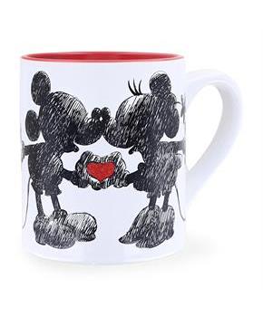 Disney Mickey and Minnie Mouse 14oz Ceramic Glitter Mug