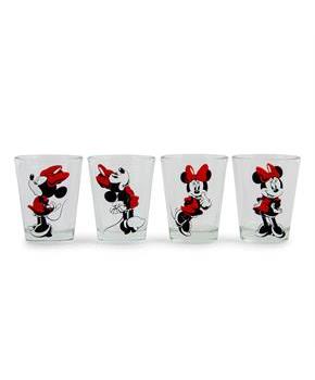 Disney Classic Minnie Mouse 2-Ounce Mini Shot Glasses | Set of 4