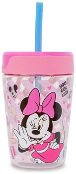 Disney Minnie Mouse Kids Spill-Proof Tumbler With Straw | Holds 18 Ounces