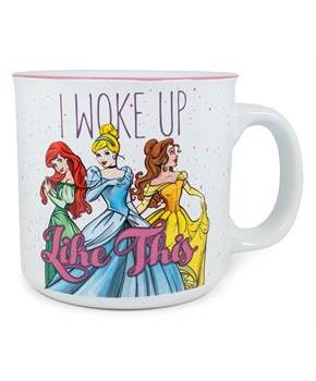 Disney Princess "I Woke Up Like This" Ceramic Camper Mug | Holds 20 Ounces