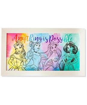 Disney Princess "Anything Is Possible" Wooden Hanging Wall Art | 10 x 18 Inches