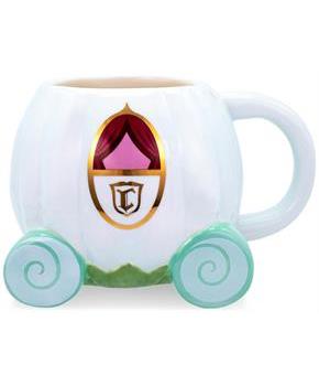 Disney Cinderella Coach 3D Sculpted Ceramic Mug | Holds 20 Ounces