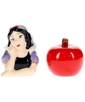 Disney Snow White and Apple Ceramic Salt and Pepper Shaker Set