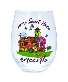 Disney Encanto "Home Sweet Home" Stemless Wine Glass | Holds 20 Ounces