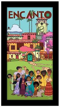 Disney Encanto Group 10 x 18 Inch Framed MDF Wall Art