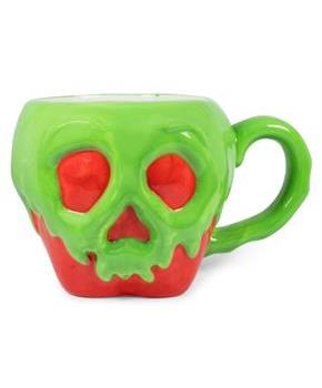 Disney Evil Queen Poison Apple Sculpted Ceramic Mug | Holds 20 Ounces