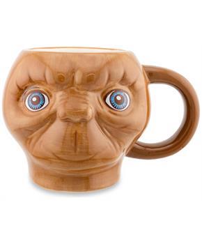 E.T. The Extra-Terrestrial Face 3D Sculpted Ceramic Mug | Holds 20 Ounces