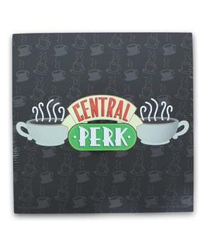 Friends Central Perk Logo 6 x 6 Inch Wood Box Wall Sign