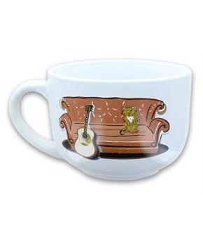 Friends Smelly Cat Central Perk 24oz Ceramic Soup Mug w/ Lid