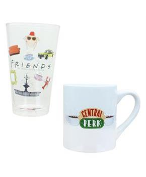 Friends Pint Glass and 14 Ounce Ceramic Mug Set